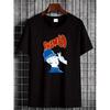 VTG Sham 69 Band Men'S T-Shirt | White Crew Neck Short Sleeve with Red and Blue Graphic, All-Season Casual Streetwear, JOOCAR Brand
