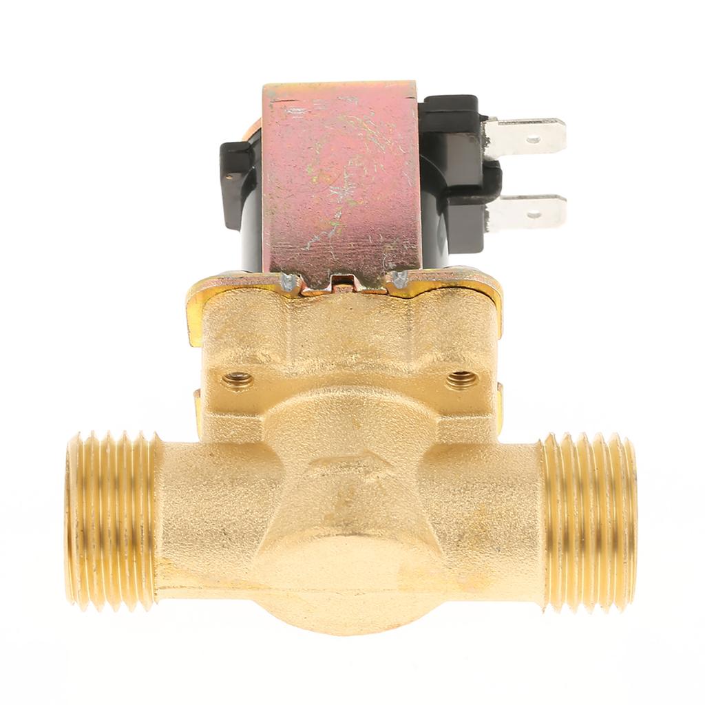 1 2  DC 12V Normally Closed Brass Electric Solenoid Valve For Water Control