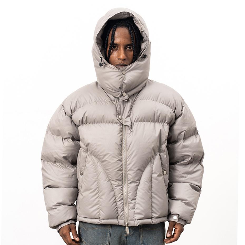 ZYLLO Winter Jackets Thicken Warm Parkas Coats Streetwear Harajuku Hip Hop Oversized Jackets Casual Loose Padded Jackets Outwear