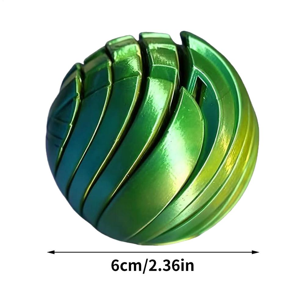 Игрушка-антистресс сенсорная с шариком и шестеренками, 3D-печатная игрушка-антистресс с шариком, вращающийся расслабляющий сенсорный шар-игрушка в подарок