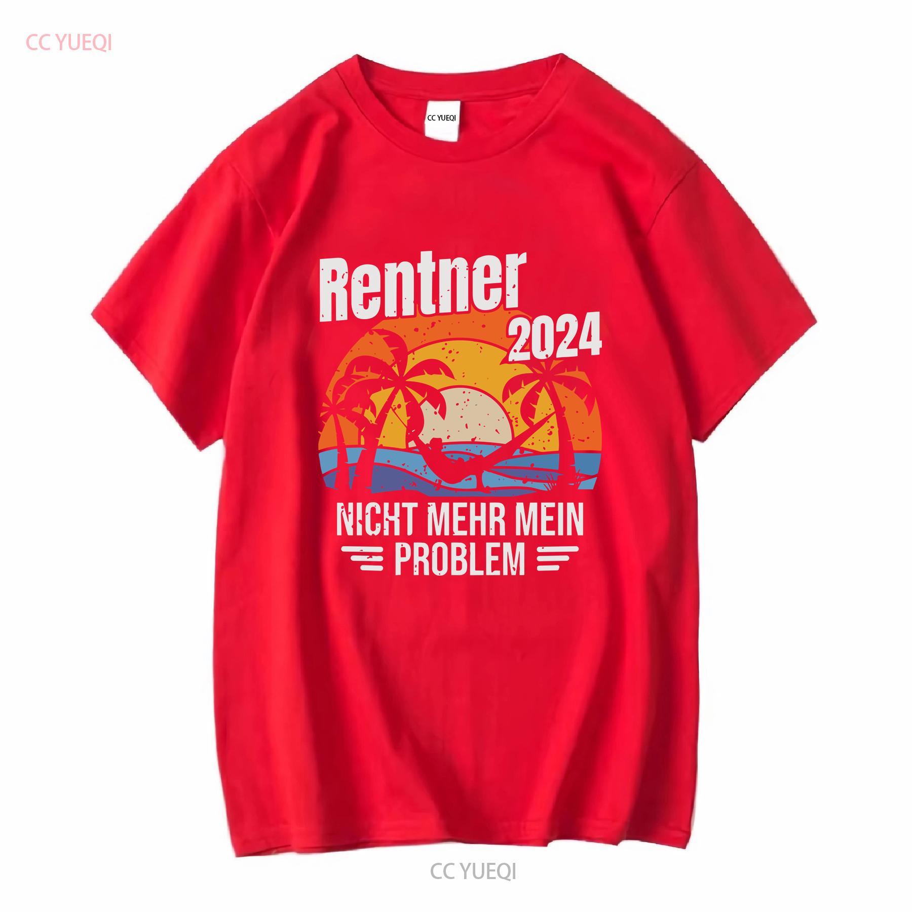 Rentner 2024 T Shirt Ruhestand Nicht mehr mein Problem Lustiger Spruch Herren long or short sleeves vintage Washed fashion S