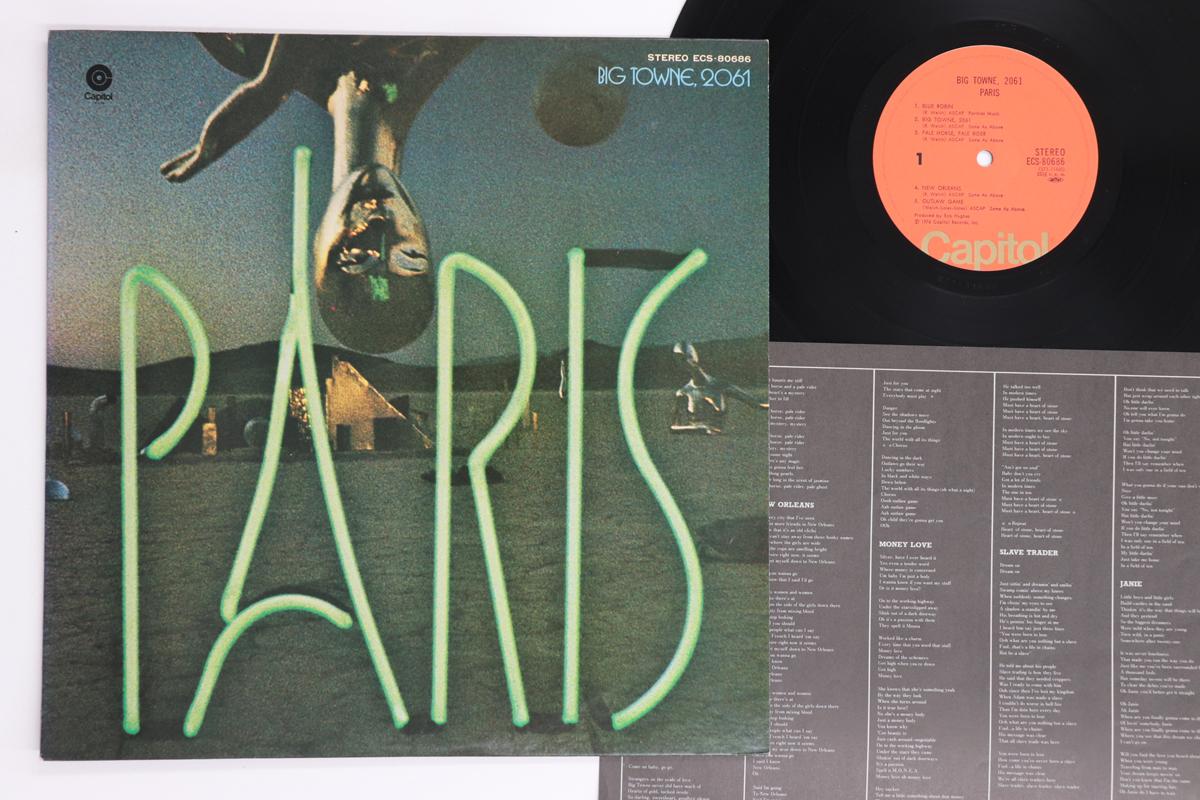 Виниловая пластинка PARIS Big Towne 2061 ECS80686 CAPITOL 1976 Япония Рок Б/у