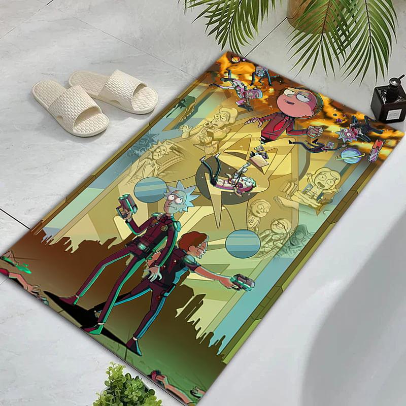 Rick Morty Comics Carpets Suitable Room Office Bedroom Door Mats Birthday Gifts Holiday Gifts Carpet Printing Floor Mats Doormat Bathroom Mat Room