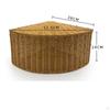 Triangle Imitation Rattan Basket & Sturdy Corner Bin Easy to Clean Wicker Design