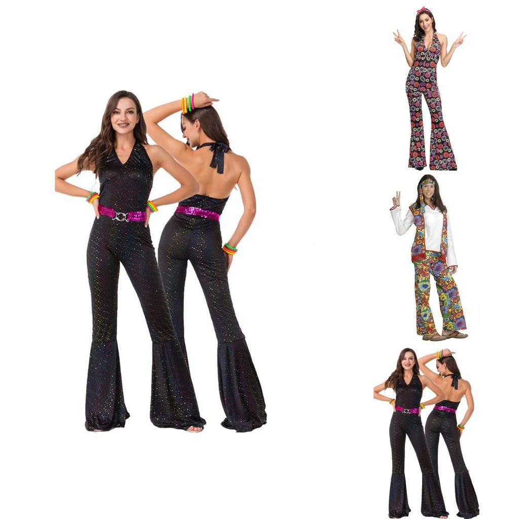 Stylish And Beautiful 70s Disco Costume Set For Adults Get Ready To Shine!