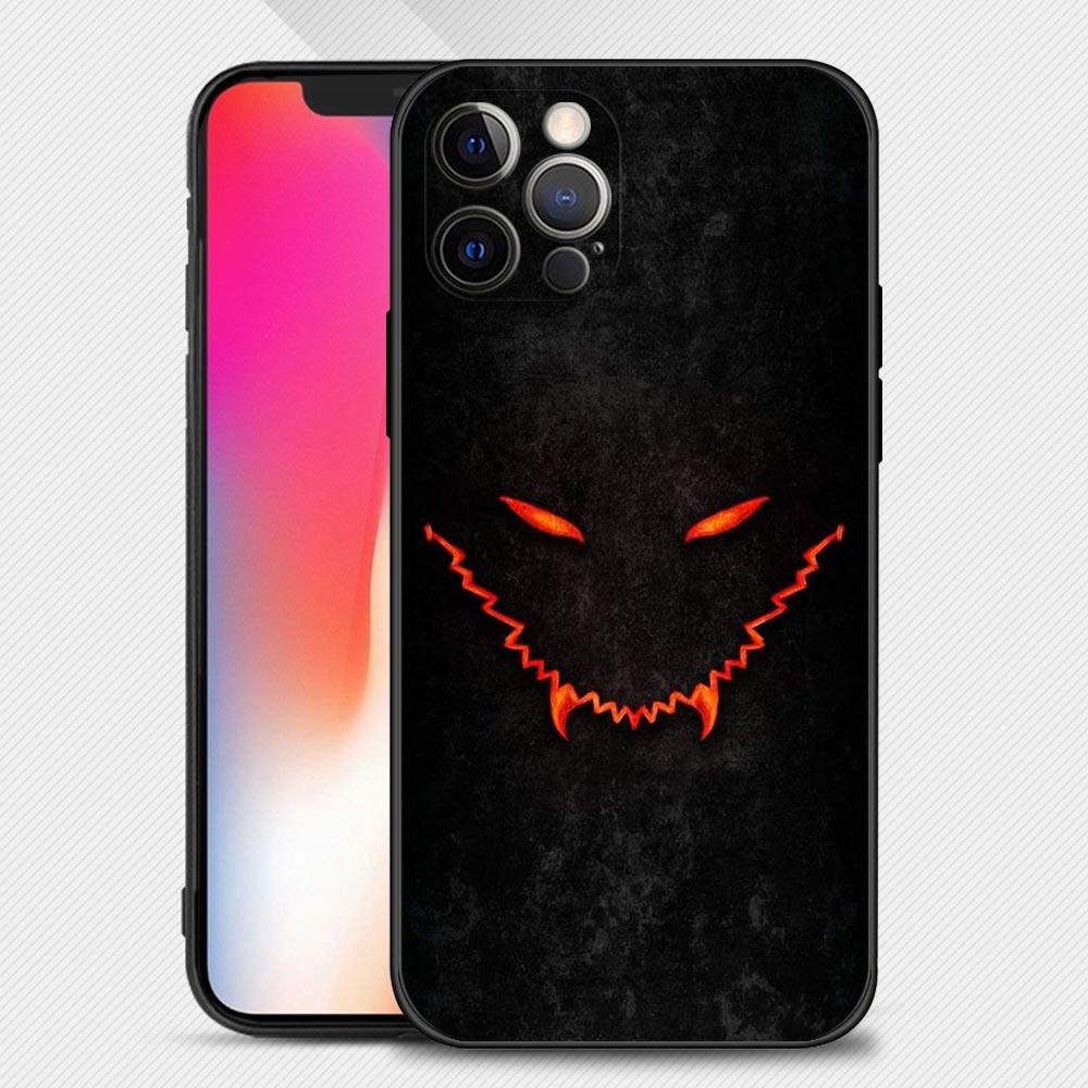 Scary Smile Skeleton Devil Case For Apple iPhone 14 13 12 11 Pro Max 13 12 Mini XS Max XR X 7 8 Plus 6 6S Silicone Shell