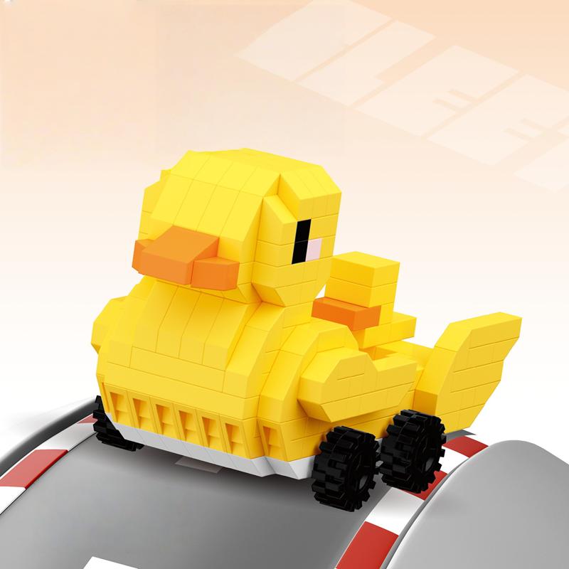 Cute Small Fleet Cartoon Animal Doll Toy Building Blocks Set with Planes Tanks Cars - Educational Puzzle Assembly Kit for Kids