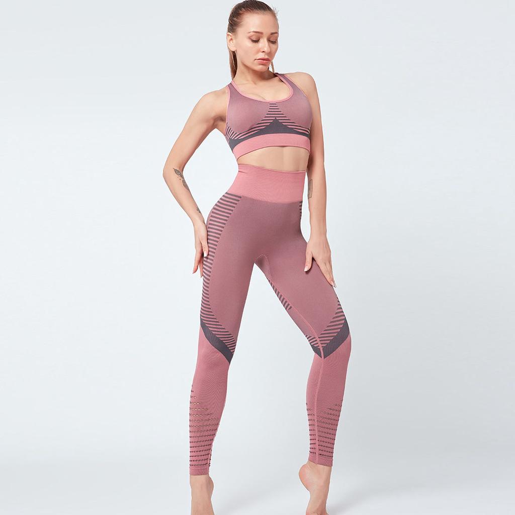 Dwuczęściowy garnitur damski krótkie biustonosze rozciągliwe obcisłe spodnie zestaw dwuczęściowy zestaw dres damskie spodnie do jogi