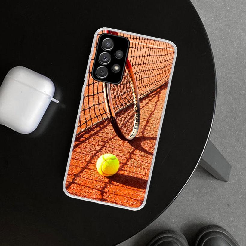 Tennis Sport Phone Case Cover for Samsung Galaxy A12 A22 A32 A52 A72 A02S A51 A50S A31 A20S A10S Note 20 Ultra 10 Plus Galaxy A1