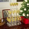 Acrylic Stemware Display Stand Decorative with Cutout Slots