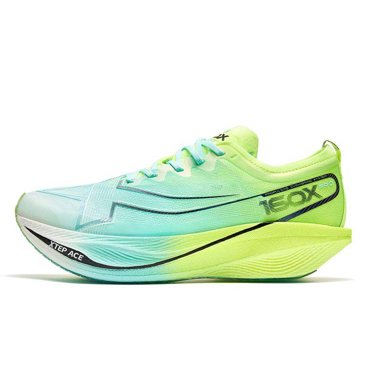 Xtep Speed 160X 5.0 Pro Casual Shock Absorbing Non-Slip Low-Top Running Shoes Men sneaker Blue Green 977319110039-4 39.5