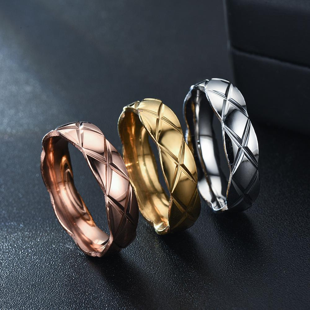 1Pc Simple, Elegant, Fashionable and Versatile Titanium Steel Ring, A Design Ring Suitable for Men and Women