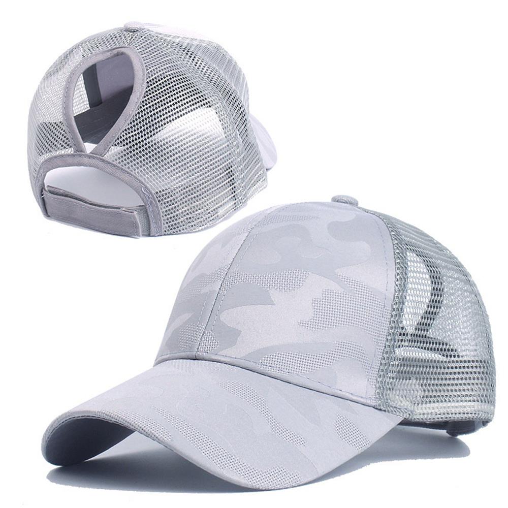 Summer Mesh Baseball Caps for Women Men Adjustable High Ponytail Hats Messy Cap Quick-Drying Hollow Snapback Sports Baseball Hat