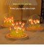 DIY Tulip LED Night Light Kit - Handmade Bedroom Ornament for Qixi Festival or Birthday Gift