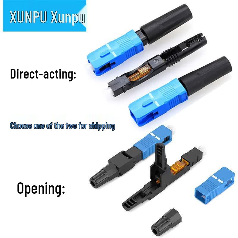 Xunpu SC Drop Cable Fiber Optic Fast Connector (10-Pack)