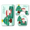 Christmas Bathroom Floor Mat Toilet Three-Piece Set
