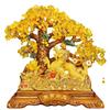 Topaz Crystal Rich Tree Dragon for Home Decoration Chinese Crafts Business Gift Hotel Porch Decoration Prosperity Accessories