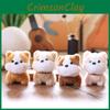 Puppy Cute Toy Keychain Animal Plush Super Soft Backpack Pendant Teens For