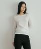 Lingseoul Soft Wool Tencel Tee-Ivory