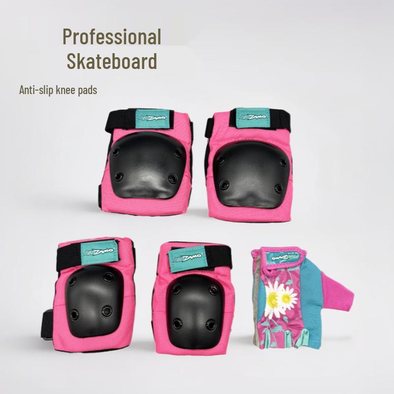 Children's Skateboard and Cycling Protective Gear Set: Knee Pads, Elbow Pads, and Wrist Guards for Teens