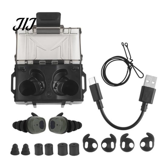 Hunting Gear for Men Women Shoot Ear Protection Earplugs, Bluetooth-compatible Electronic Hearing Earbuds, NRR 26dB Sound Amplification Earplugs