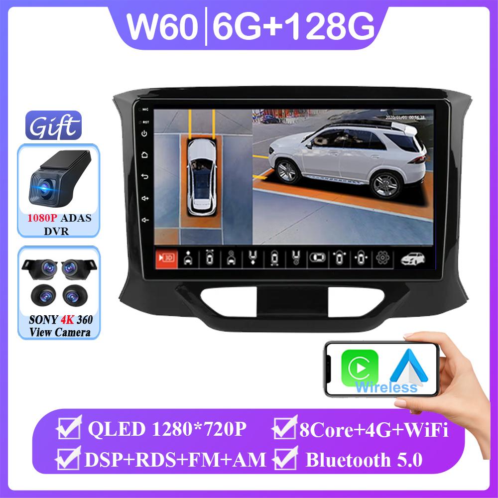 For LADA XRAY 2015 - 2019 LHD 2din Android 14 Car AutoRadio Multimedia Video Player GPS Navigation 4G WIFI Carplay Head Unit DVD