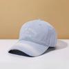 Baseball Cap Retro Washed Letter Embroidery Women'S Spring And Summer Versatile Face Small Soft Top Cap