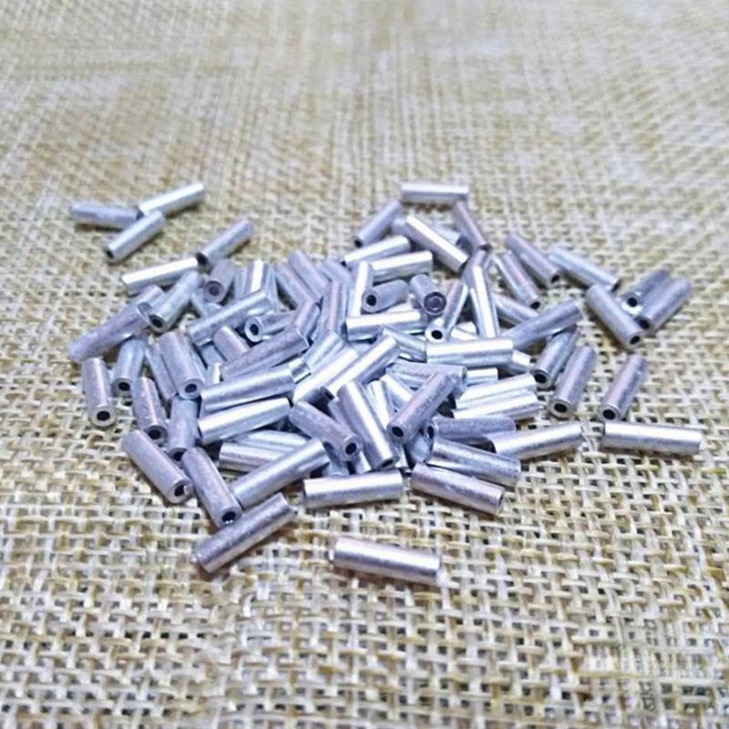 Алюминиевые зажимные гильзы: Одинарные и двойные обжимные муфты для удилищ и снастей