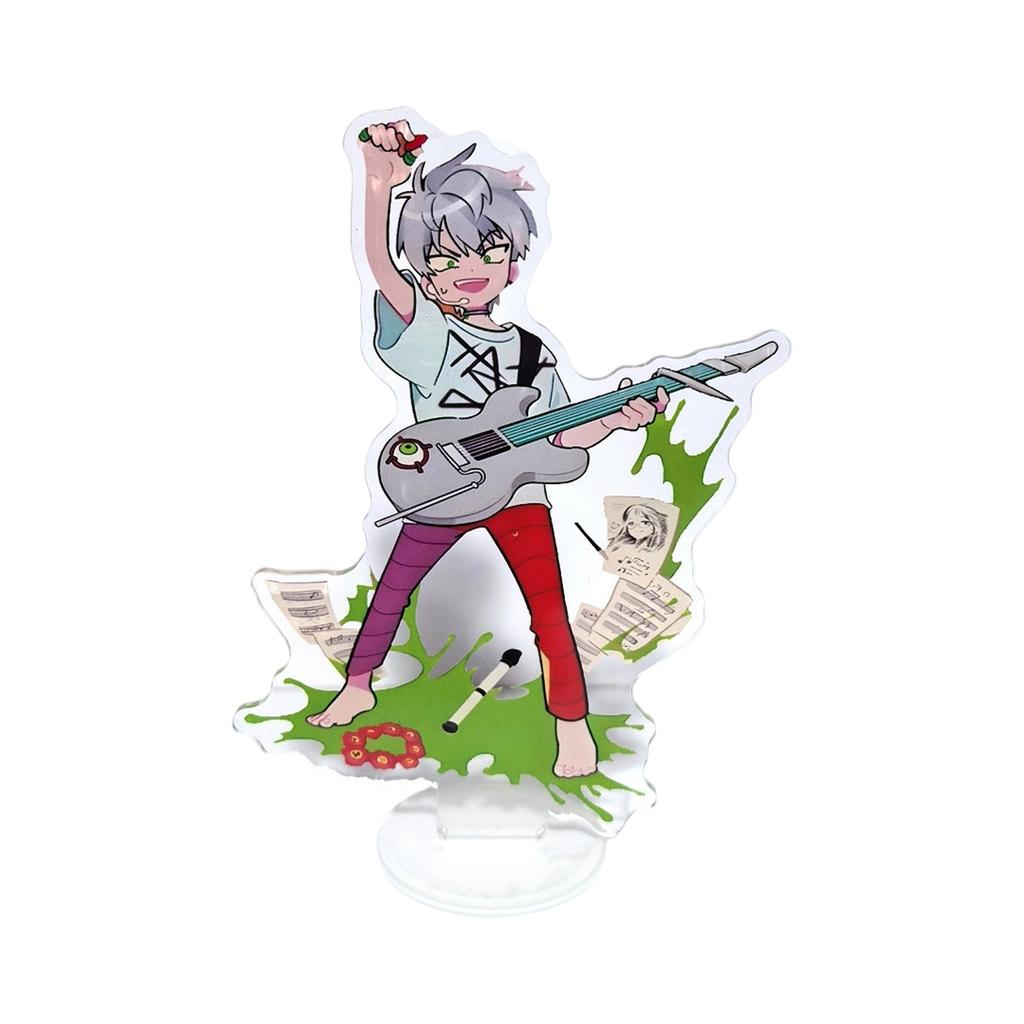 Blue Cat Transparent Double-Sided Acrylic Desktop Ornament