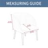 Velvet Armchair Cover Stretch Dining Chair Slipcovers Accent Curved Office Chairs Covers Elastic House De Chaise Seat Case Home