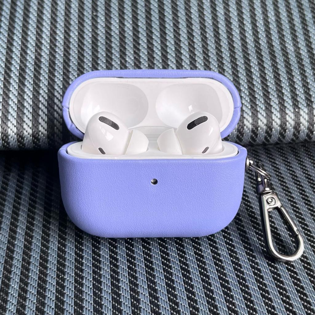 PU Leather Solid Color Wireless Earphone Case for Airpods Pro 2 & Airpods 4 3 2 1 Scratch-proof Drop-proof Inner Flocking Cover