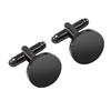 Stainless Steel Mirror Polished Men's Business Cufflinks