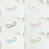 Acrylic Wing/Stars Shape Carabiner Hook Clips Card Holder Keychain Portable Outdoor Keyring Hook Backpack Pendant Gifts