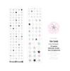 Sugar Poem PET 3D Silver Adhesive Tape: 'Exquisite Korean Patterns' Series - 4 Styles