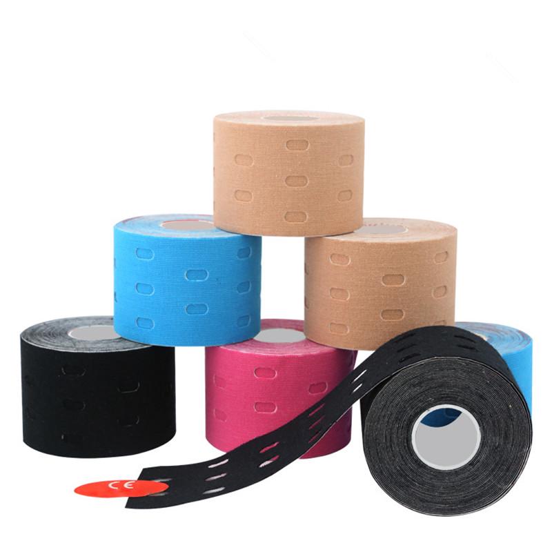 Punched Kinesiology Tape Athletes Adhesive Waterproof Sports Bandages