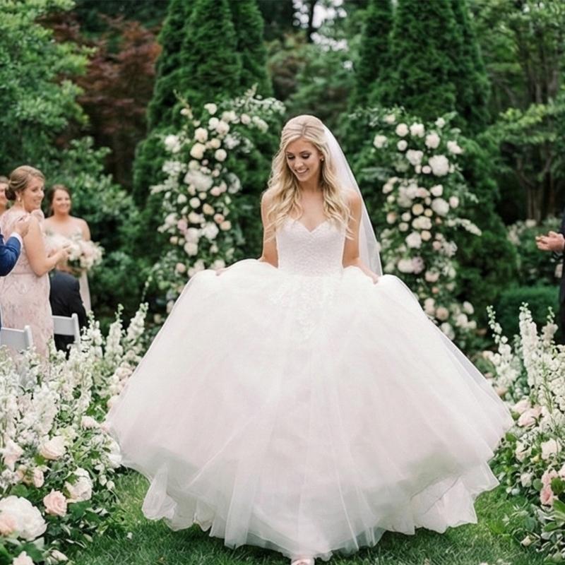 Bride Gown Petticoat with 3 Hoops Support Elastic Waist Band Tulle Underskirt for Wedding Dress and Evening Gowns
