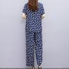 Damesbroeksets Casual zomer 2-delige sets Dames Elegante losse broek met wijde pijpen en blouse met korte mouwen