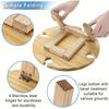 KEMORELA 1 Tavolo da Pranzo Portatile in Legno 30cm/24cm Tavolino Casual Vassoio Frutta Portabottiglie da Esterno Tavolo Pieghevole da Viaggio per Picnic