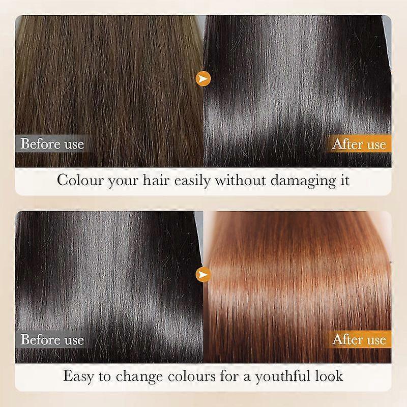 Hair Dye Shampoo, 3 in 1 Instant Hair Dye, Easy to Use At Home, Semi-Permanent Hair Color Shampoo for Men Women, Natural Plant Hair Dye 400ml