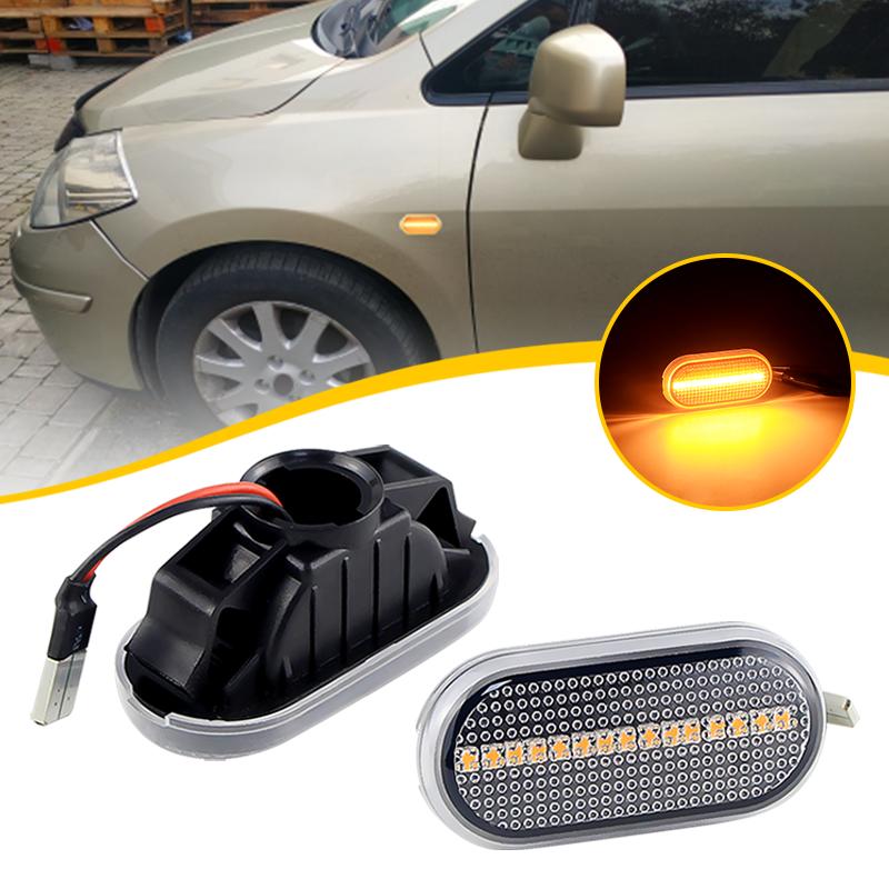 

2PCS LED Fender Side Marker Turn Signal Light Lamp Blinker For Nissan Camiones Frontier D40 NP300 Navara 04-19 Car Accessories