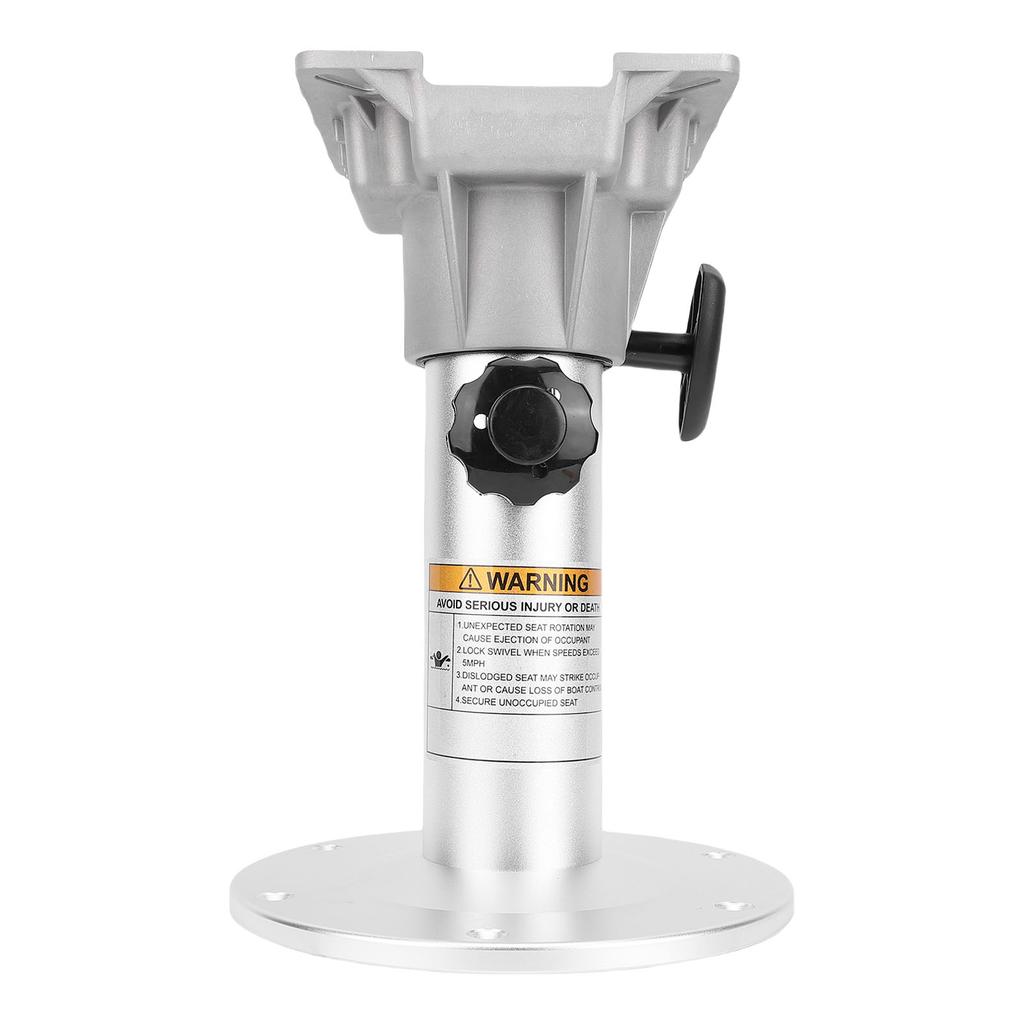 Boat Seating Pedestal 330 to 480mm Height Adjustable Aluminum Alloy Detachable Seating Base for Yacht RV Lounges