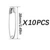Epingle de surete - cclkhy - bxgbz-38mm - acier inoxydable - 10 pièces - argenté