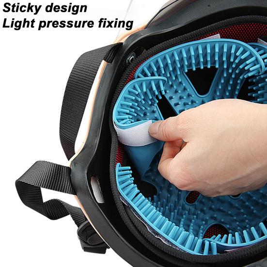 Cycling Helmet Pad Anti-slip Silicone Tooth Breathable Universal Outdoor Motorcycle Bike Padding Insert Cushion Liner Mat Helmet Accessories