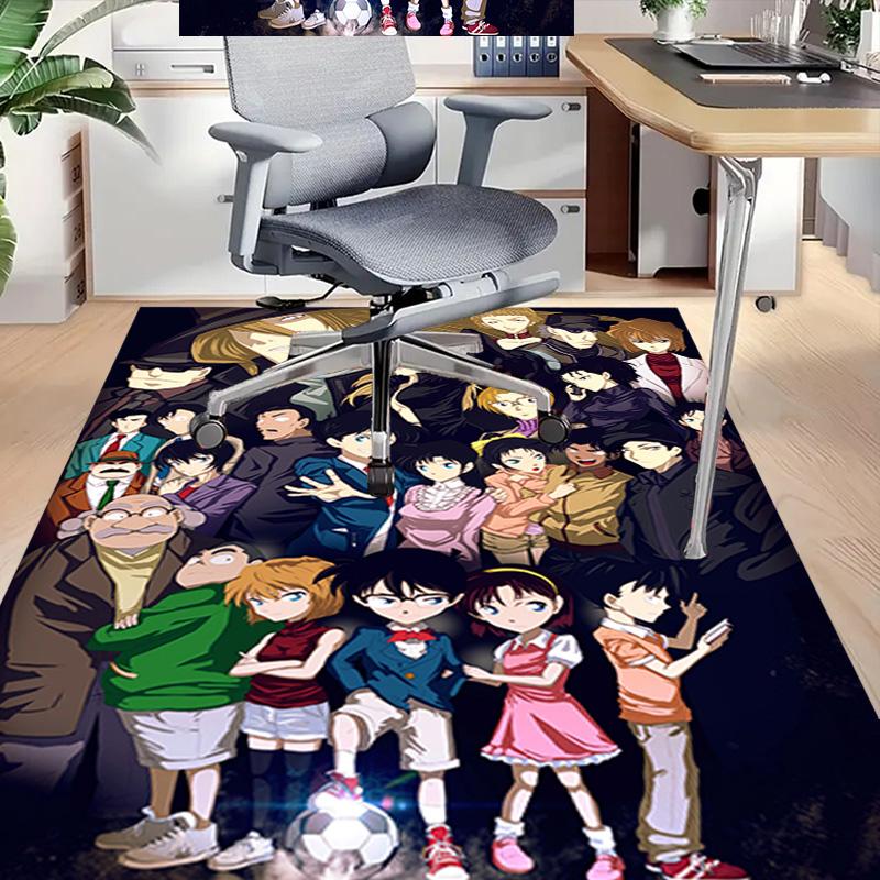 Detective Conan Characters Carpet For Playroom Bedroom Living Room Sofa Home Decorkids Game Area Rug Nonslip Floor Mat
