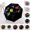 1 Stück Regenschirm mit Musikmotiv, tragbarer Faltschirm mit Eisenrahmen und Lochstruktur für den Außenbereich