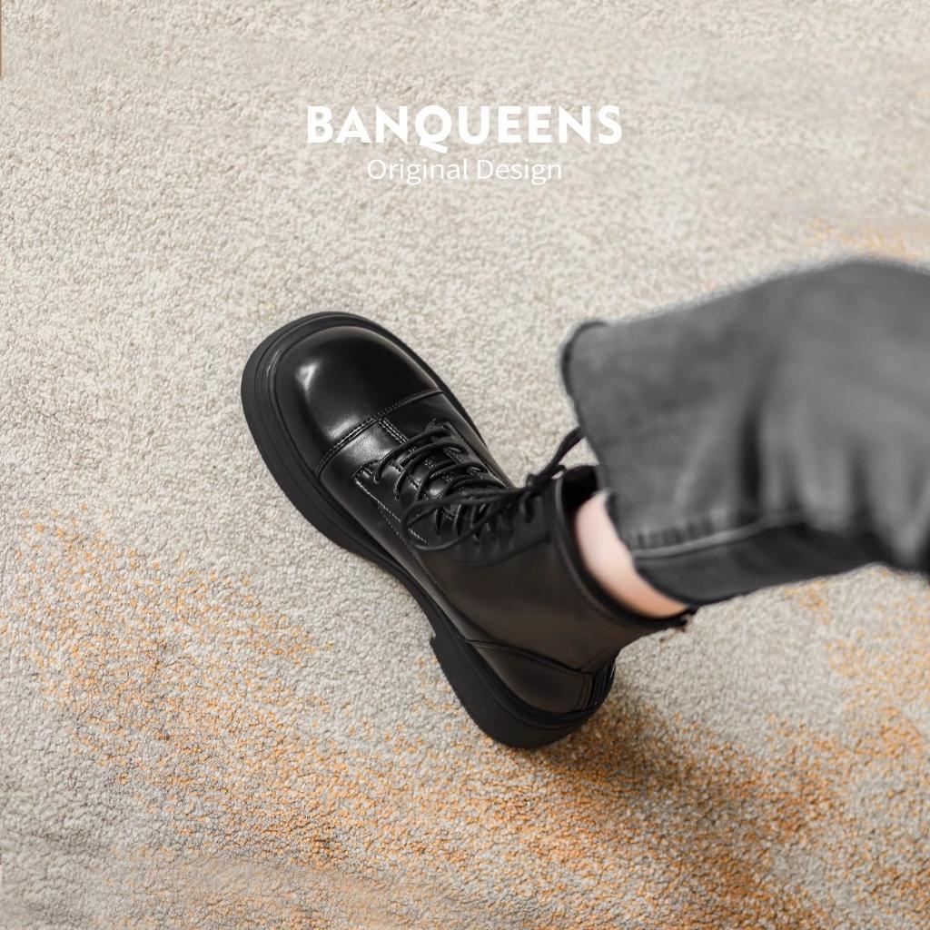 Show small feet! Half-curved Martin boots women's 2025 new spring and autumn single boots British thick-soled small men look thin short boots women