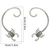 1 paire de boucles d'oreilles vintage punk foncé avant-gardiste en forme de scorpion venin d'animal, boucles d'oreilles gothiques punk, bijoux de personnalité pour animaux