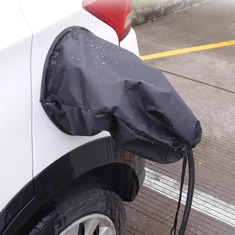 Kryt nabíjecího portu auta proti dešti, Kryt zástrčky nabíječky EV Magnetický průhledný kryt pro elektrické vozidlo Voděodolný venkovní nabíjení