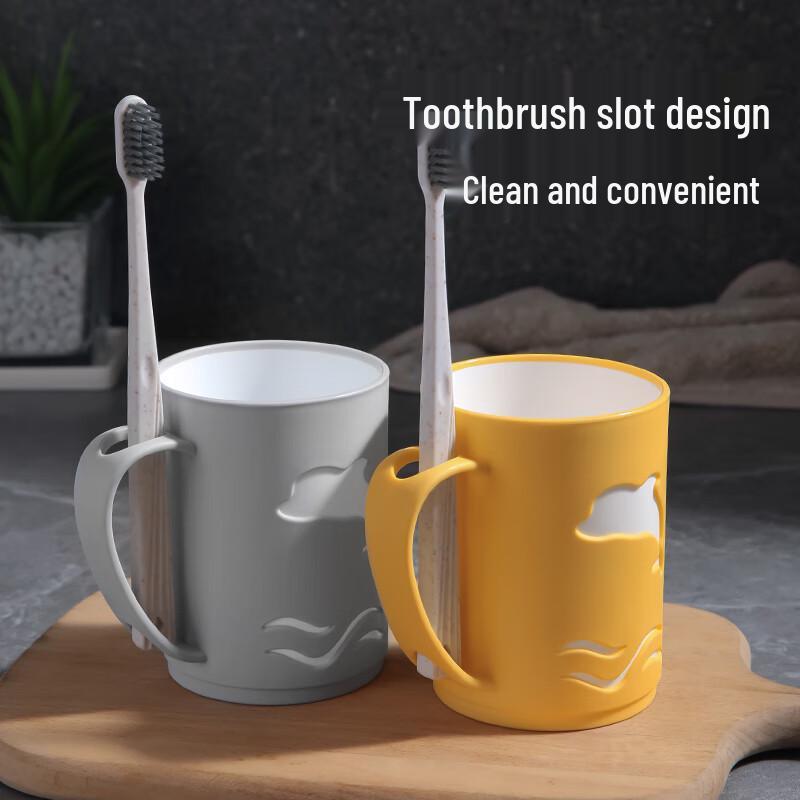 Meiliya Cute Couple Mouthwash & Toothbrush Cup Sets
