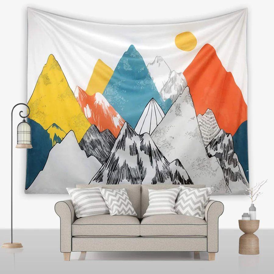Mountain Sun Tapestry 75x100 чёрный